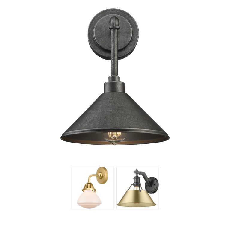 Savoy House Dansk 1-Light Galvanized Metal Wall Sconce