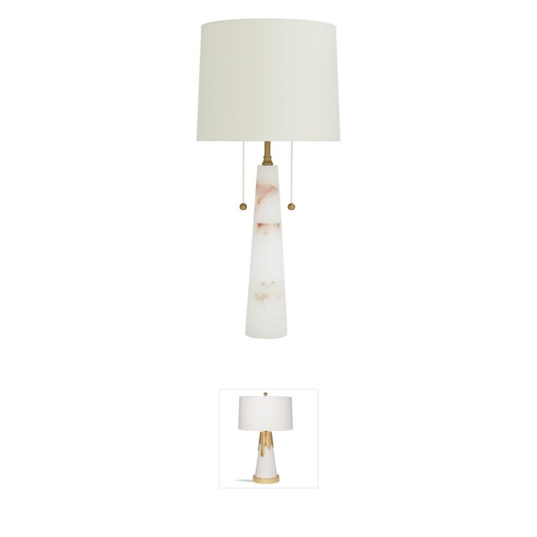 Arteriors Sidney Snow Marble Table Lamp
