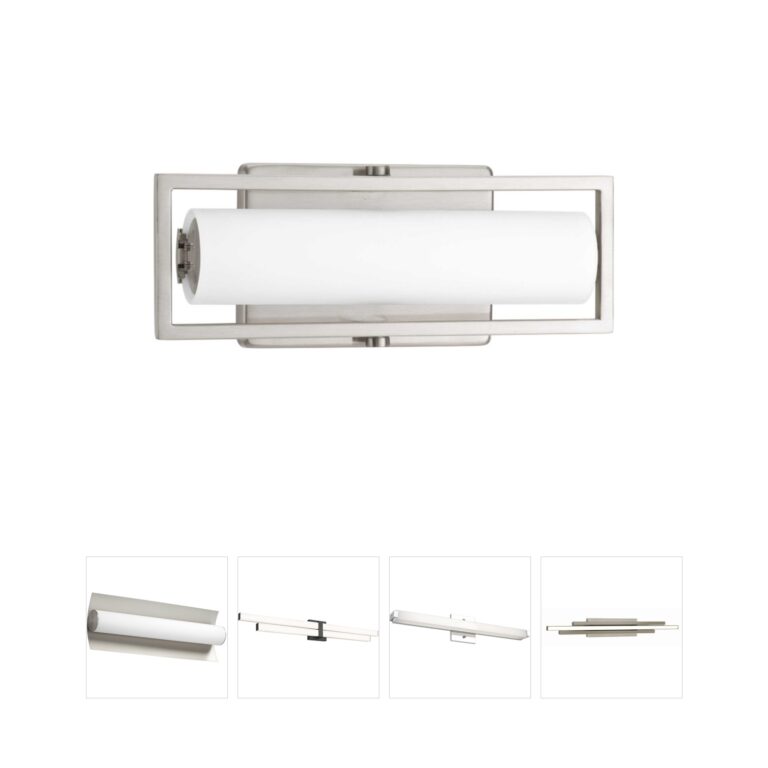 Progress Lighting Frame Collection 12" Brushed Nickel LED Vanity Light