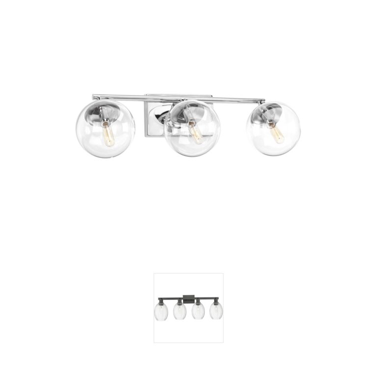 Progress Mod Collection Polished Chrome 3-Light Vanity Light