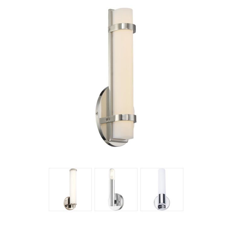 Nuvo Slice Polished Nickel LED Wall Sconce
