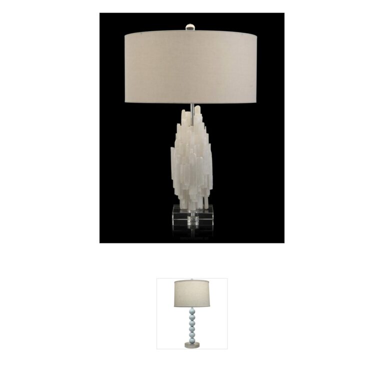John-Richard Leah 31" Tiered Selenite Table Lamp