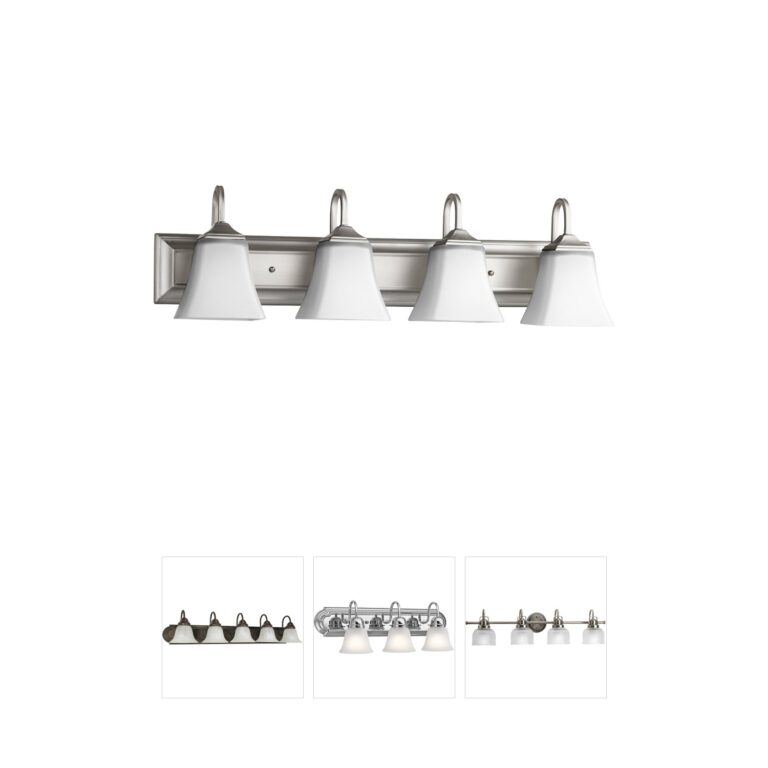 Quorum Fort Worth Satin Nickel Vanity Light