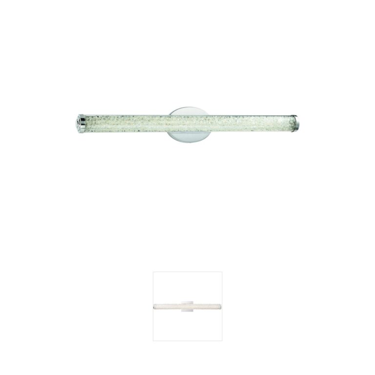 George Kovacs Diamonds 32-Inch Chrome LED Vanity Light with Clear Crystals