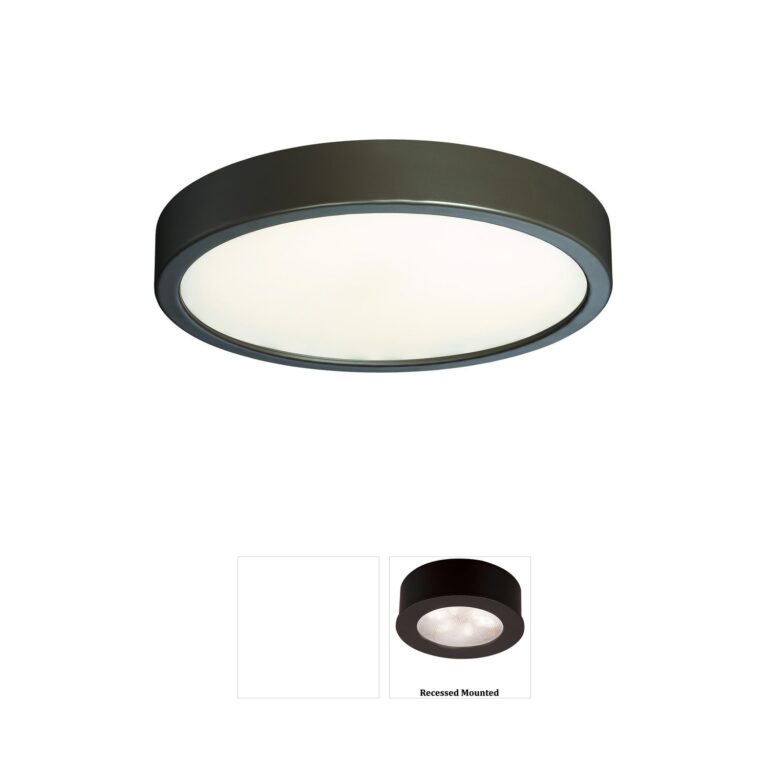 George Kovacs John 10" LED Flush Mount in Painted Copper Bronze Patina