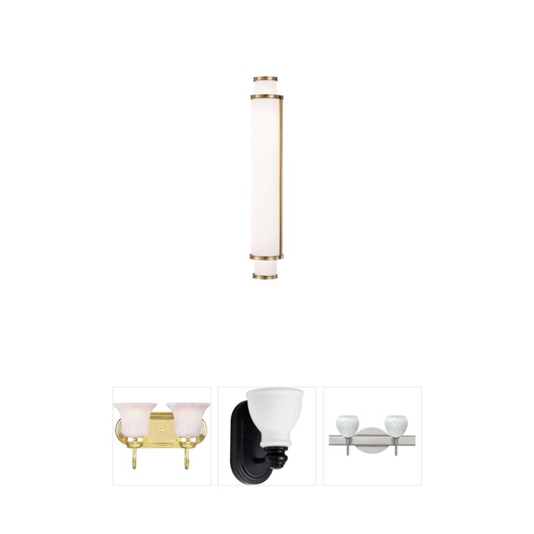 Hudson Valley Malcolm Aged Brass LED Vanity Light