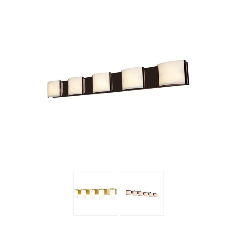 Access Lighting Nitro2 Bronze 5-Light LED Vanity Light with Opal Shades