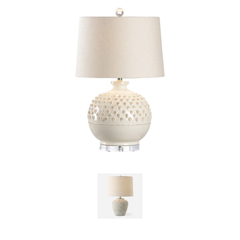 Wildwood Vietri Aged Cream Glaze Ceramic Table Lamp
