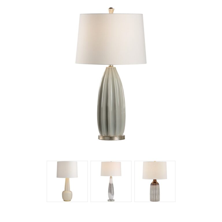 Wildwood MarketPlace Sage Green Glaze Ceramic Table Lamp