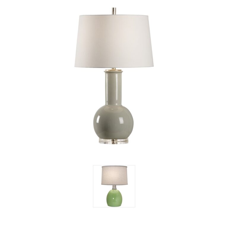 Wildwood MarketPlace Sage Green Glazed Ceramic Table Lamp