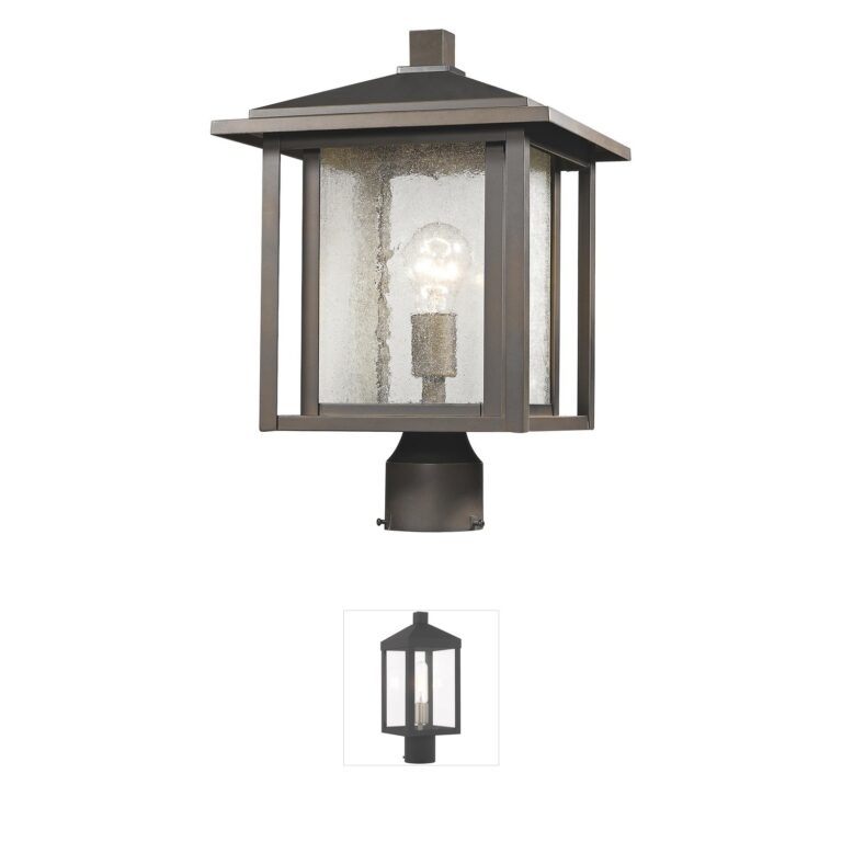 Z-Lite Aspen Collection Oil Rubbed Bronze Outdoor Post Light