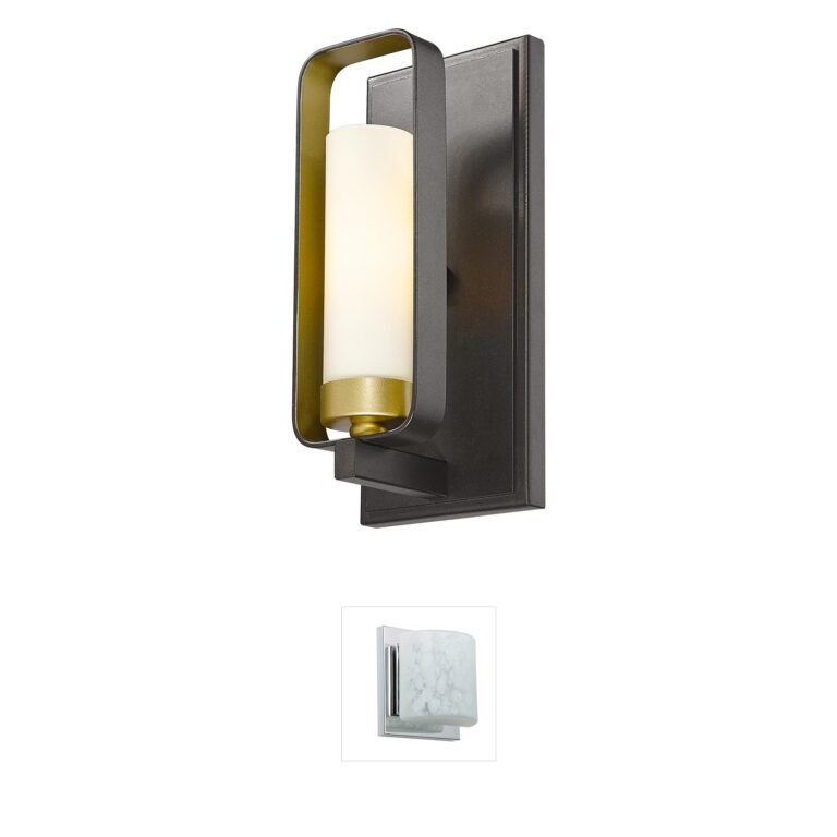 Z-Lite Aideen Bronze Gold Steel Wall Sconce