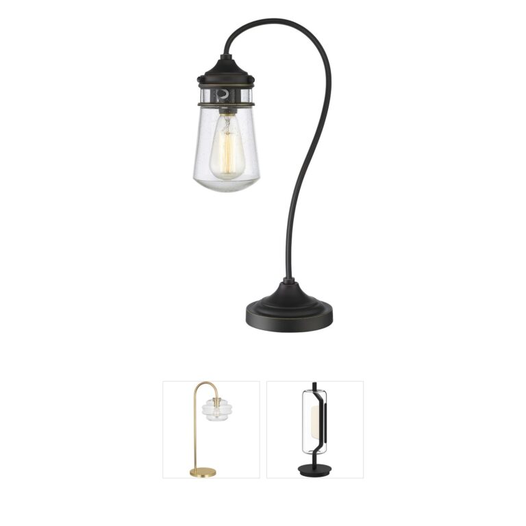 Z-Lite Celeste Clear Seedy Glass Table Lamp