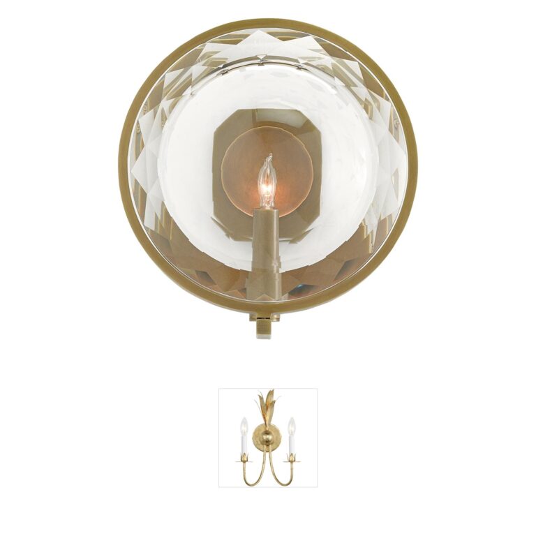 Currey & Company Marjiescope Prism Optic Crystal Wall Sconce