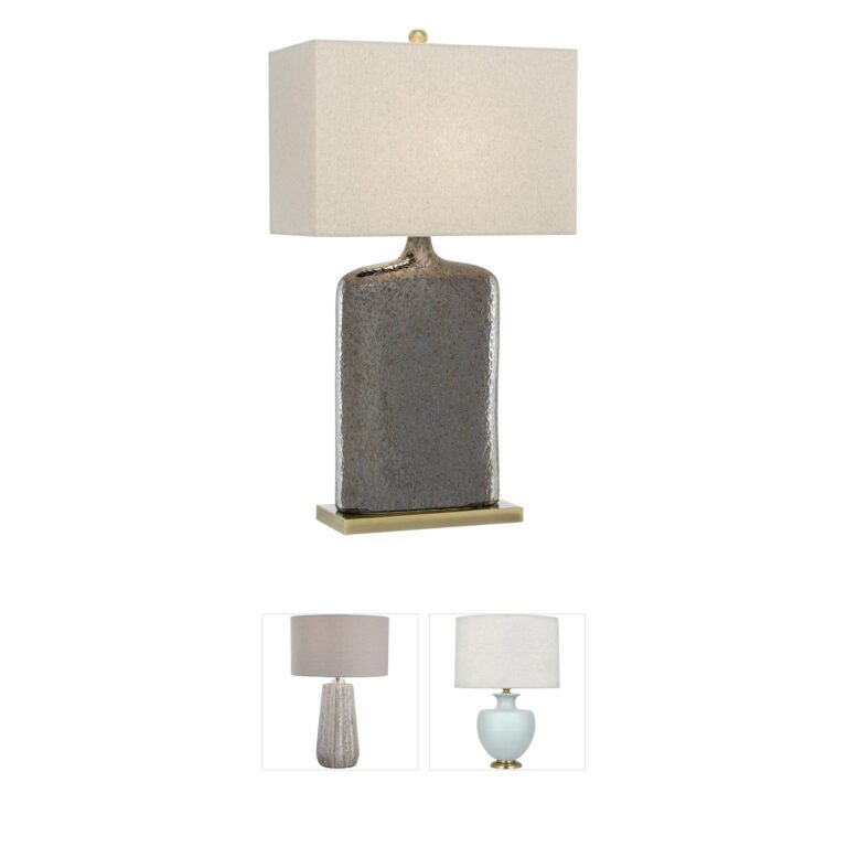 Currey & Company Musing Rustic Metallic Bronze Ceramic Table Lamp