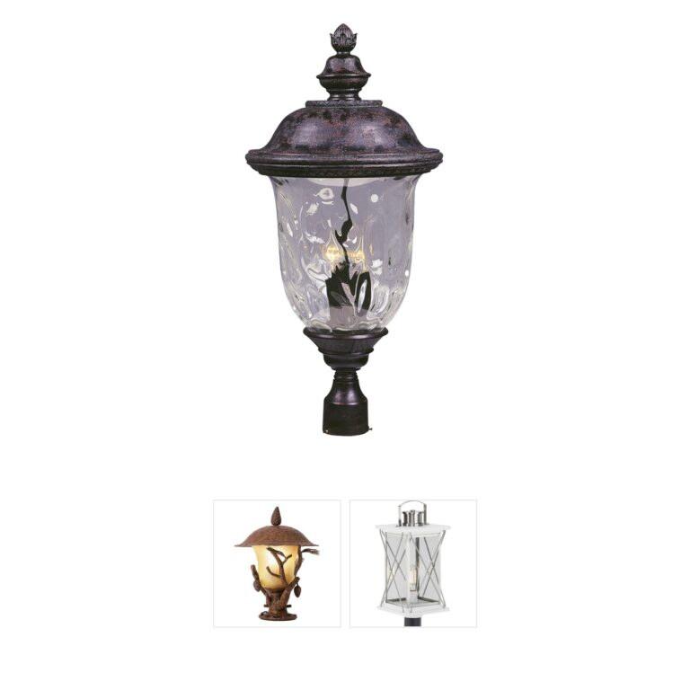 Maxim Lighting Carriage House DC Oriental Bronze Post Lantern