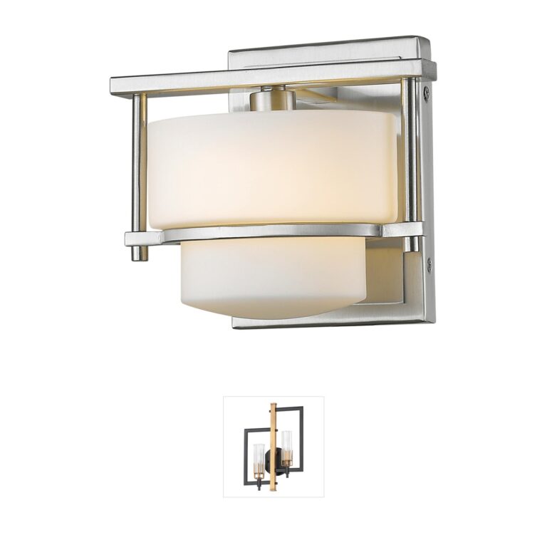 Z-Lite Porter Matte Opal Glass LED Wall Sconce