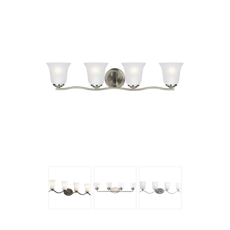 Generation Lighting Emmons 4-Light Brushed Nickel Bath Vanity Sconce