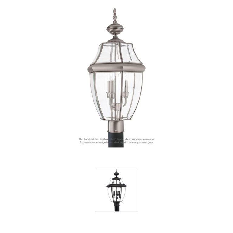 Generation Lighting Lancaster Antique Brushed Nickel LED Post Light