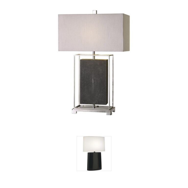 Uttermost Sakana Gray Iron Table Lamp