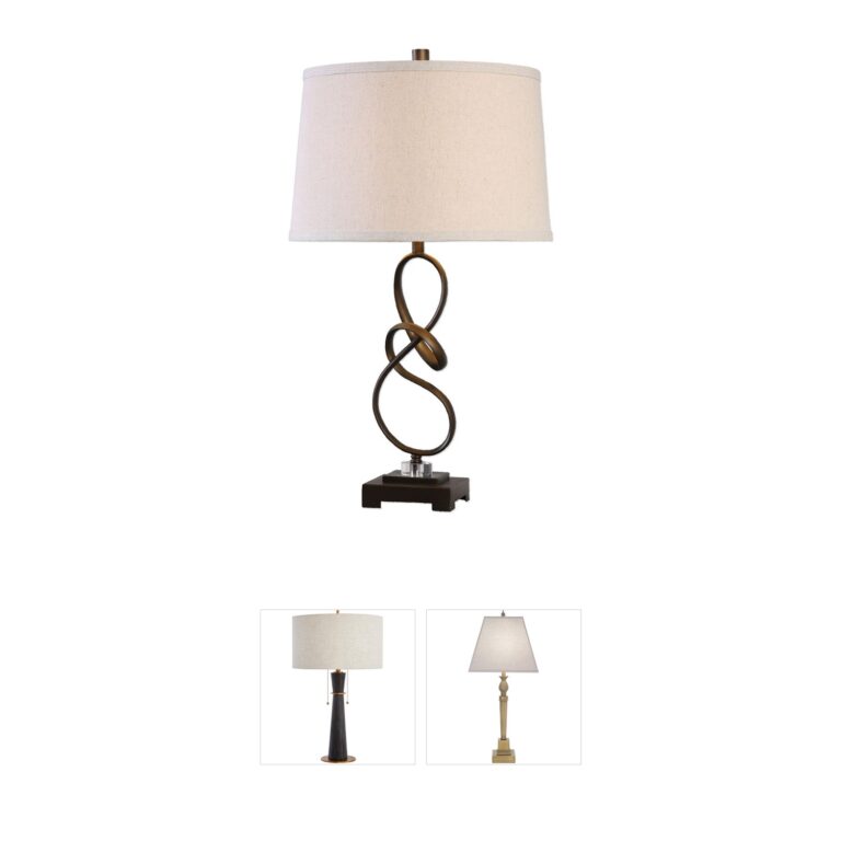 Uttermost Tenley Crystal & Bronze Table Lamp