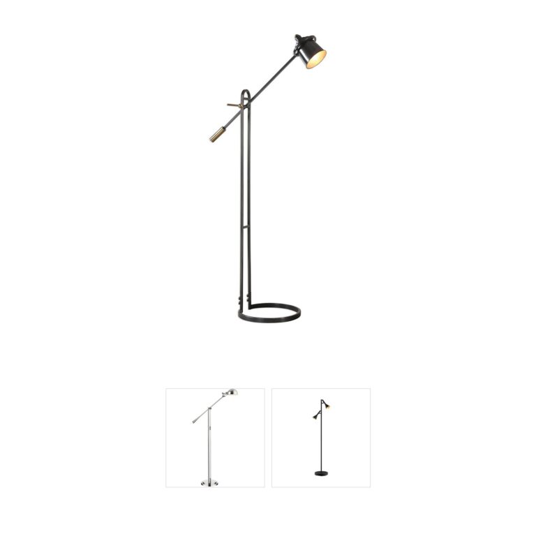 Uttermost Chisum Dark Bronze Steel Floor Lamp