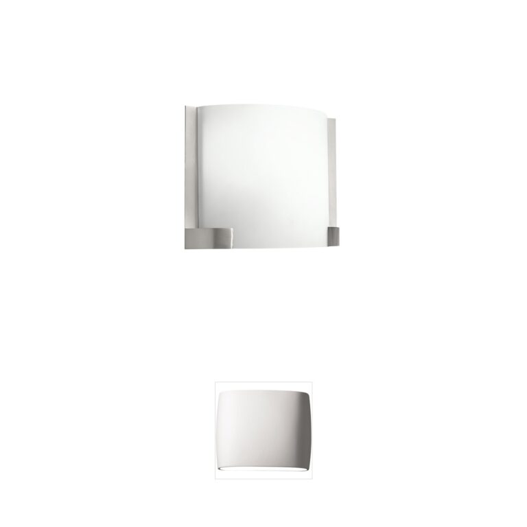 Kichler Nobu LED Wall Sconce with White Acrylic in Brushed Nickel