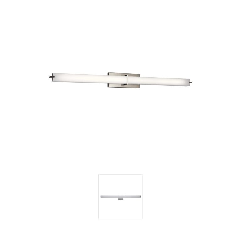 Kichler Independence Brushed Nickel LED Vanity Light with Acrylic Diffuser