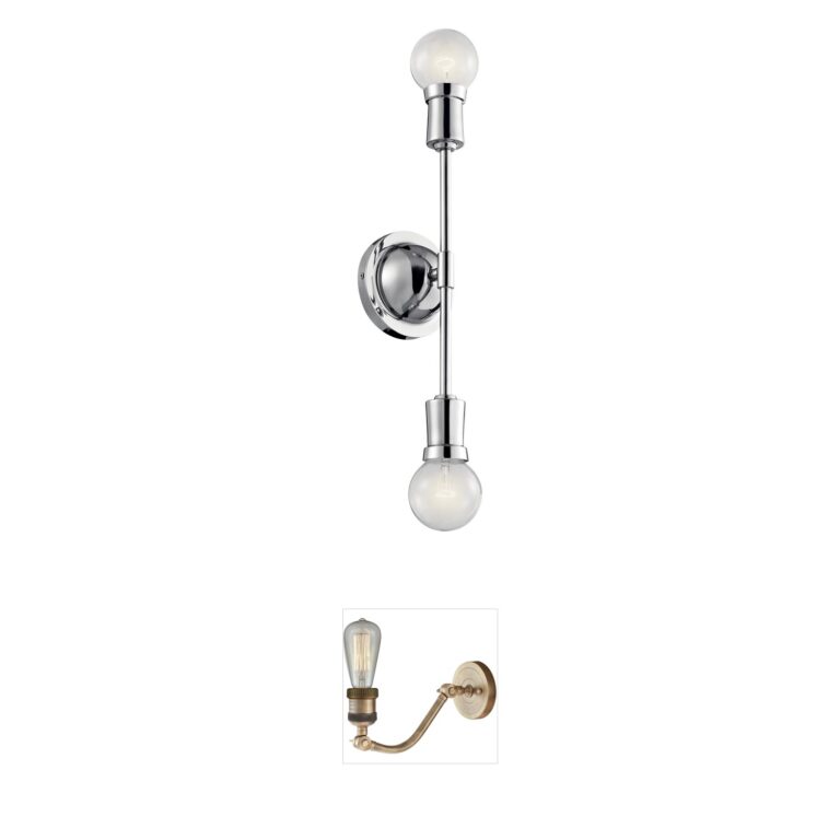 Kichler Armstrong Chrome Steel Wall Sconce
