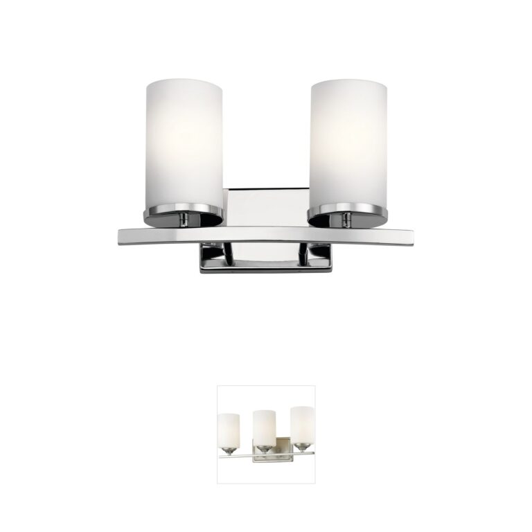 Kichler Crosby Chrome 2-Light Vanity Light