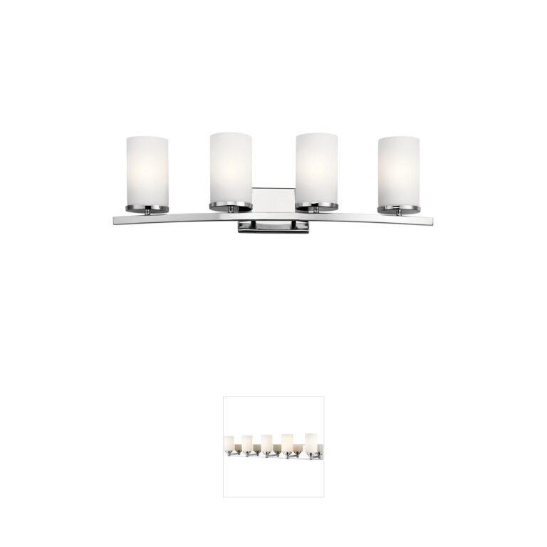 Kichler Crosby Chrome 4-Light Vanity Light