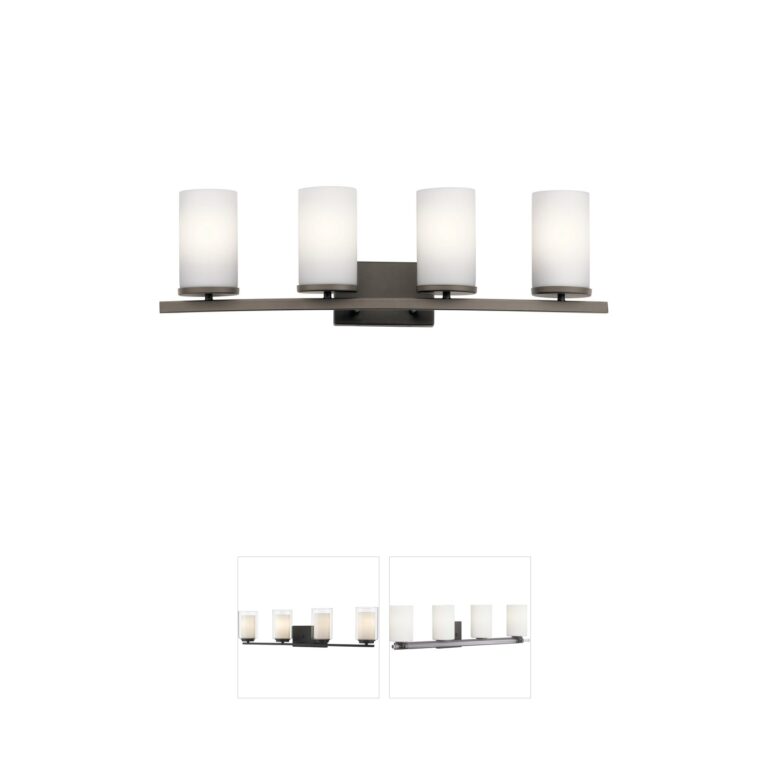 Kichler Crosby Olde Bronze 4-Light Vanity Light