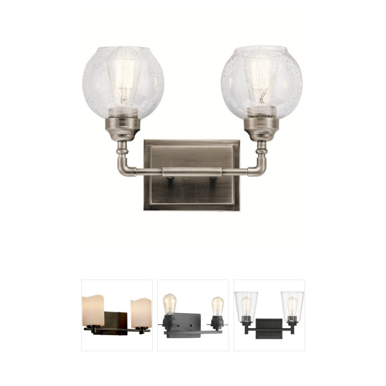 Kichler Niles Antique Pewter 2-Light Vanity Light