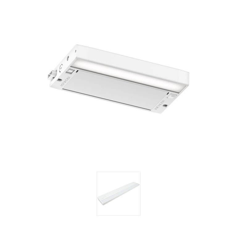 Kichler Lighting 6U Series LED 8-Inch Textured White Aluminum Under Cabinet Light