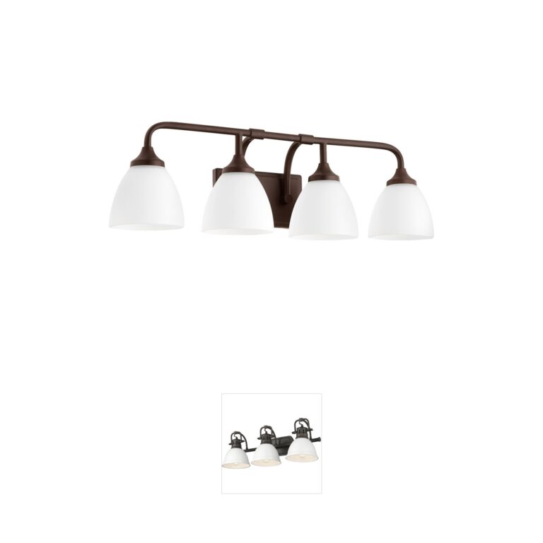 Quorum Enclave Oiled Bronze 4-Light Vanity Light