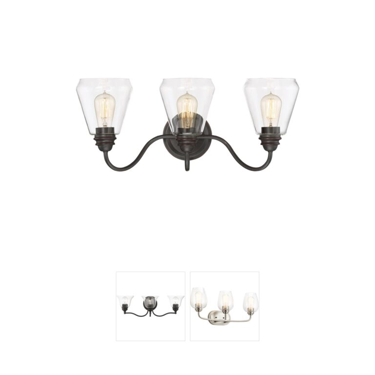 Designers Fountain Foundry 3-Light Satin Bronze Vanity Light