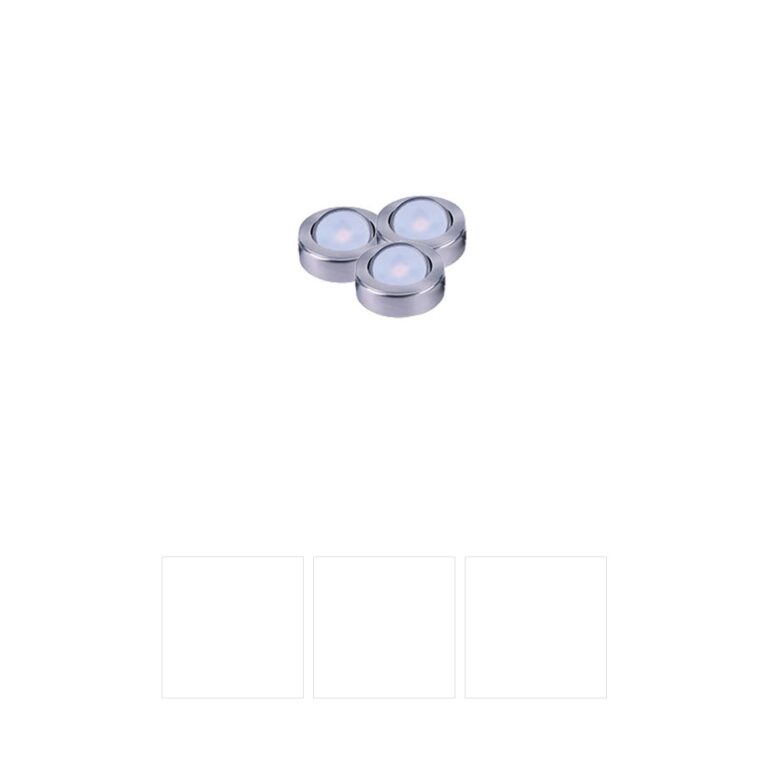 Maxim Lighting CounterMax MX-LD-AC 3-Light LED Puck in Satin Nickel
