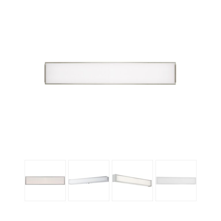Visual Comfort Modern Collection Sean Lavin Sage Satin Nickel 25-inch LED Bath Sconce