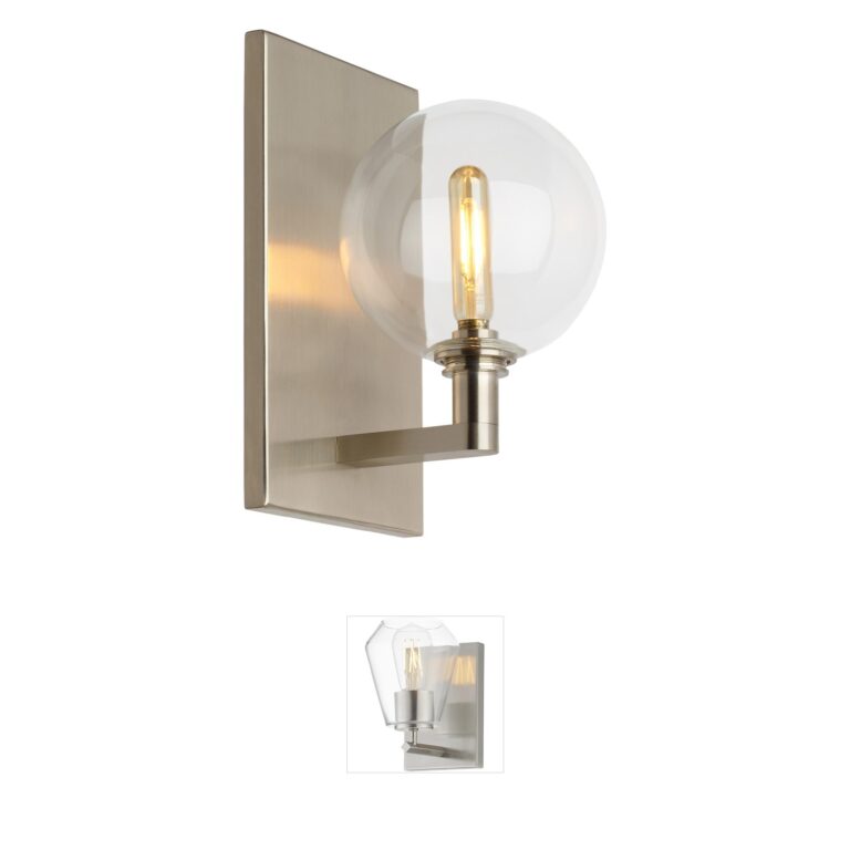Visual Comfort Modern Sean Lavin Gambit Satin Nickel Wall Sconce