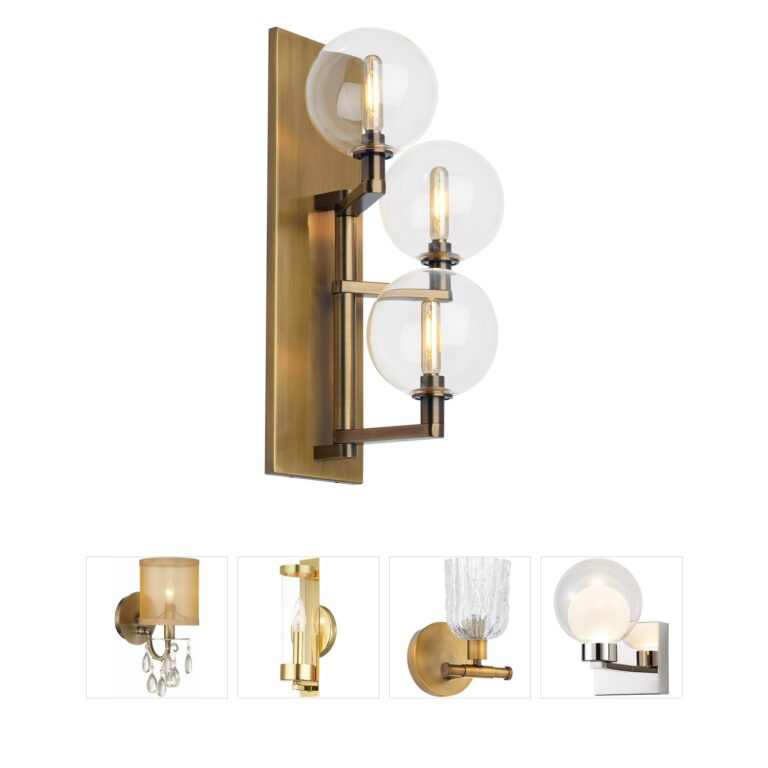 Visual Comfort Modern Sean Lavin Gambit Aged Brass LED Wall Sconce