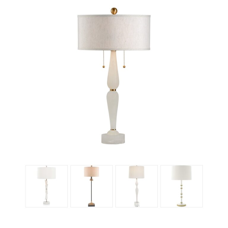 Wildwood Wildwood Alabaster Column Table Lamp