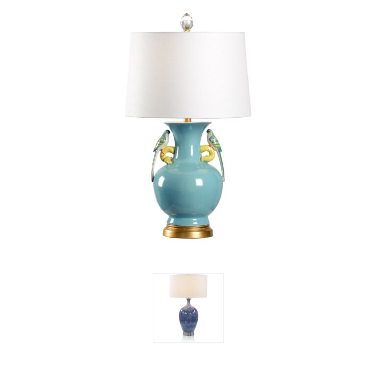 Wildwood Wildwood Blue Glaze Porcelain Table Lamp