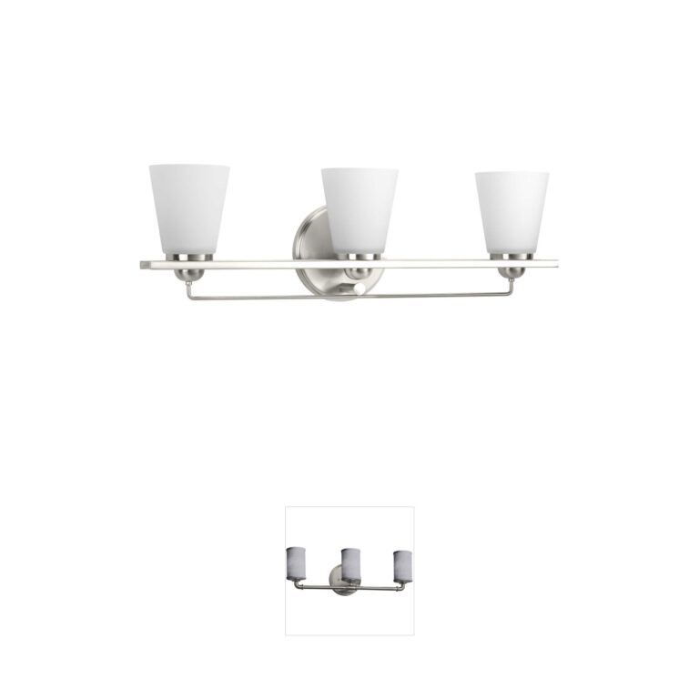Progress Lighting Flight Collection Brushed Nickel Vanity Light