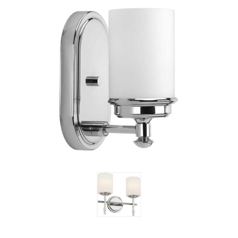 Progress Lighting Glide Polished Chrome 1-Light Vanity Light