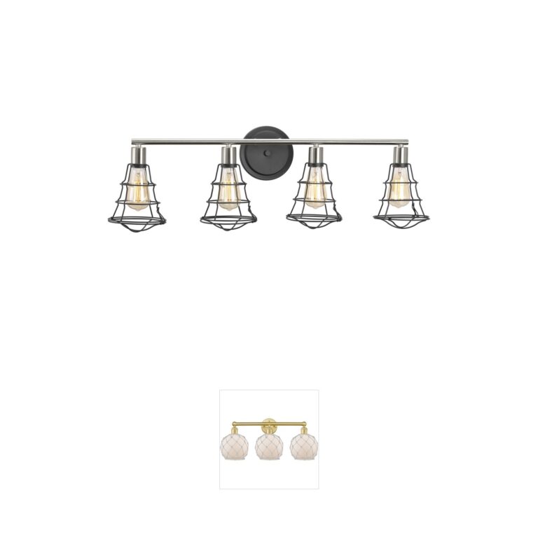 Progress Lighting Gauge Steel Four-Light Graphite Vanity