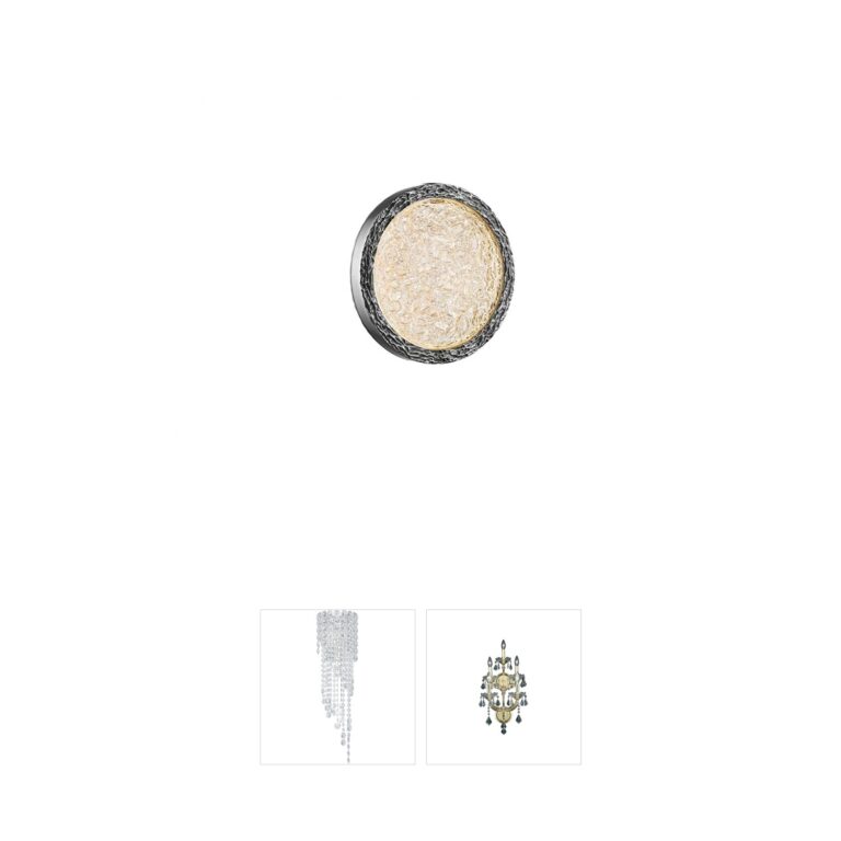 Avenue Lighting Bottega Polished Nickel & Glass Wall Sconce