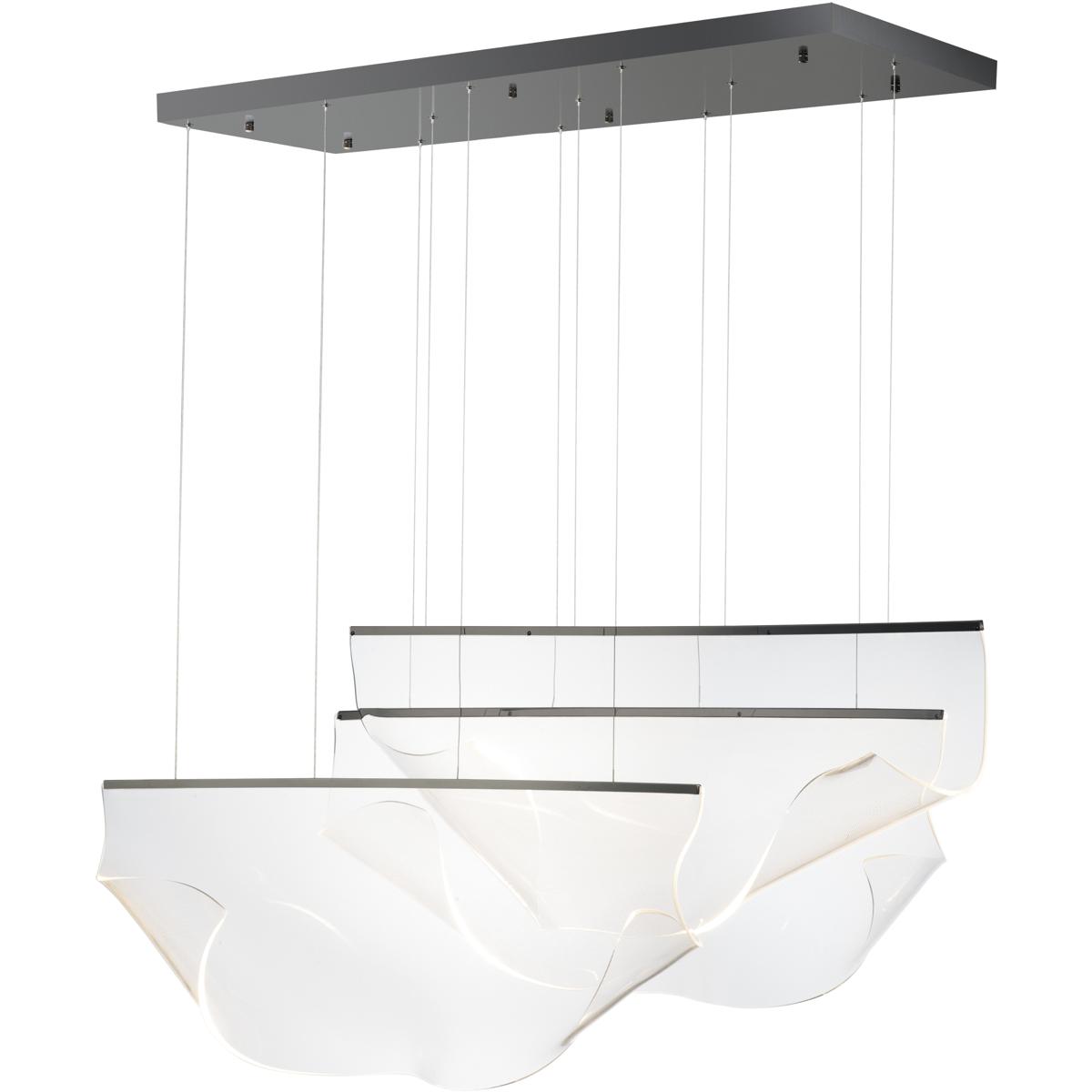 ET2 Rinkle Patterned Acrylic Linear LED Pendant | Modern Design