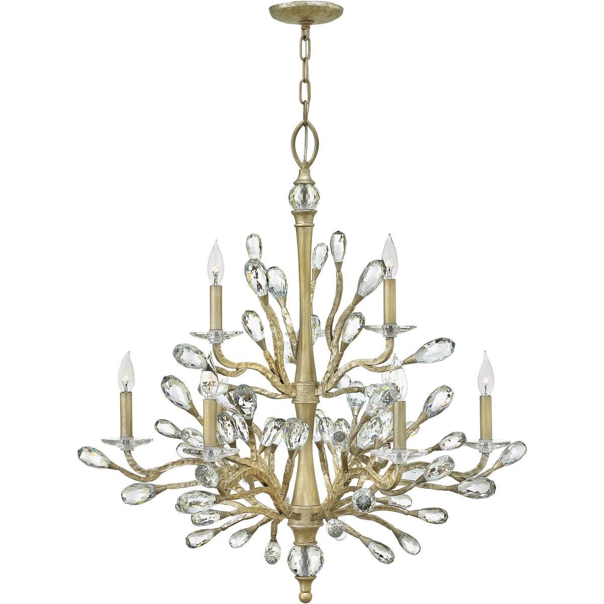 Fredrick Ramond Eve Large Two-Tier Chandelier in Gold