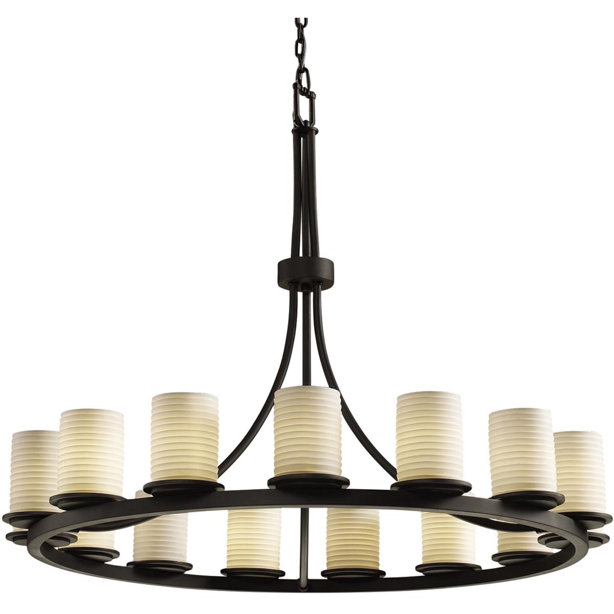 Justice Design Limoges 15-Light LED Chandelier - 42"