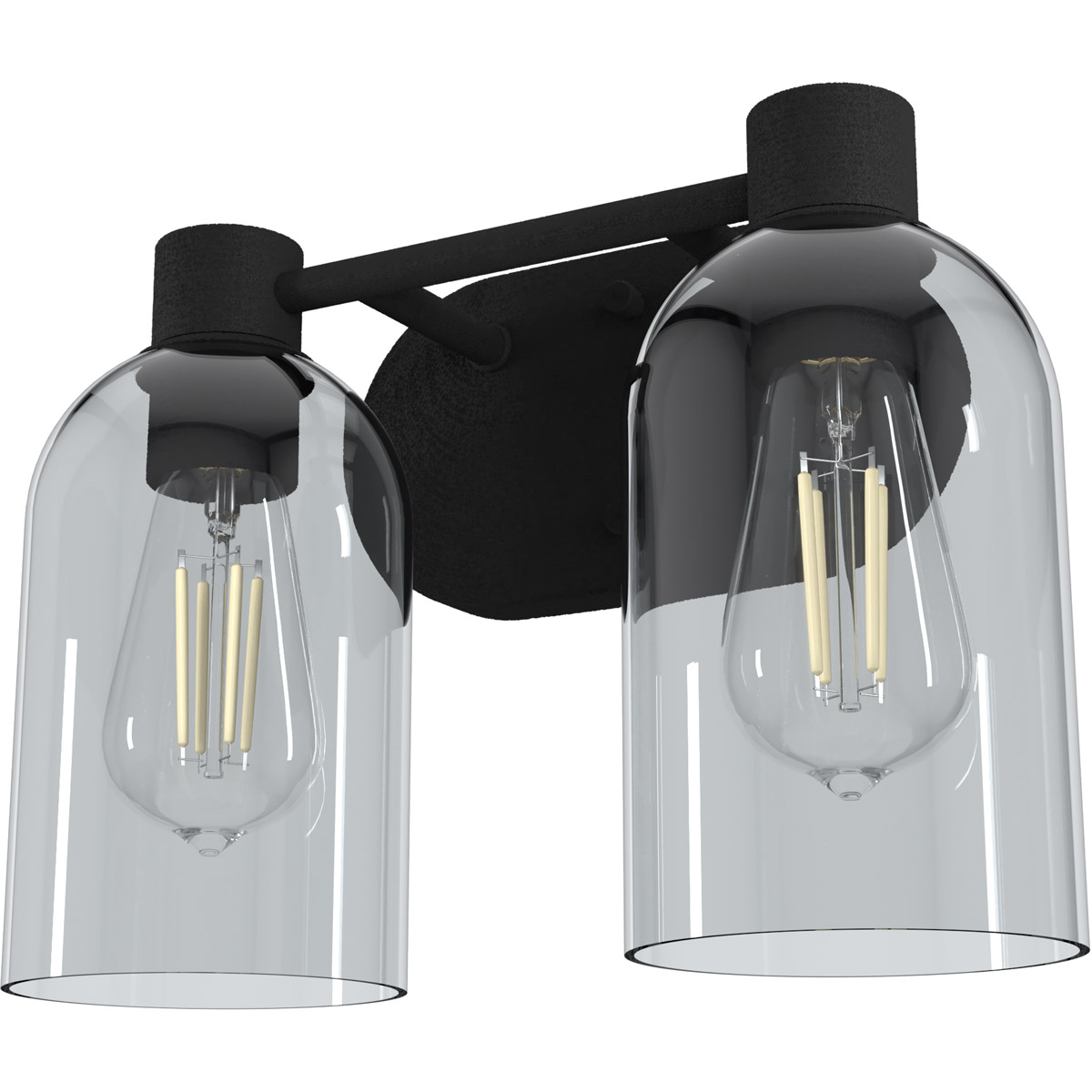 Hunter Fan Lochemeade Natural Iron Vanity Light | Modern Bathroom Lighting
